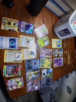 Box of 386 mixed pokemon cards, including exs, gxs, and special cards - Image 1