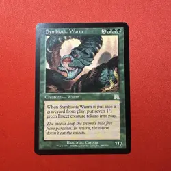 2002 Magic The Gathering Onslaught Symbiotic Wurm #289 Light Play - Image 1