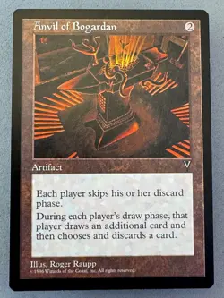 Anvil of Bogardan Visions MTG-Lightly Played EX/NM-Vintage Magic-RESERVE LIST - Image 1