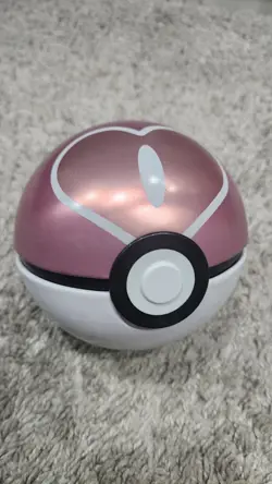 Pokemon Love Ball Tin Pink & White, empty - Image 1