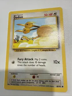 Pokemon TCG Doduo Base Set 48/102 Regular Unlimited Common - Image 1