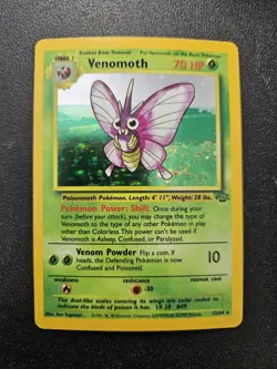 Pokemon Jungle Venomoth Holo Rare 13/64 NEAR MINT - Image 1