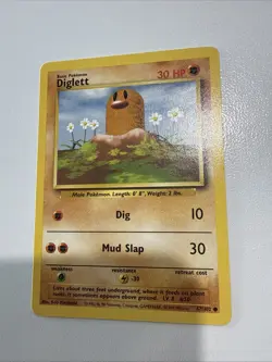 Pokemon TCG Diglett Base Set 47/102 Regular Unlimited Common - Image 1
