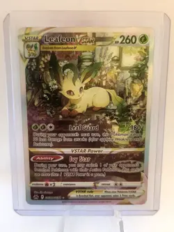 2023 POKEMON SWORD AND SHIELD CROWN ZENITH GG35 FULL ART/LEAFEON VSTAR - Image 1
