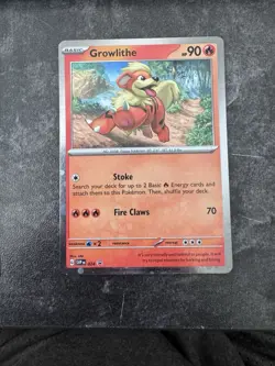 Pokemon TCG Growlithe SVP Black Star Promos SVP024 Holo Promo Cosmos Holo Rare - Image 1