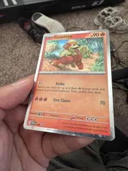 Pokemon TCG Growlithe SVP Black Star Promos SVP024 Holo Promo Cosmos Holo Rare - Image 2