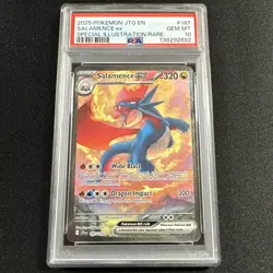PSA 10 Salamence ex SIR 187/159 Pokemon Journey Together 2025 ENGLISH GEM MINT - Image 1