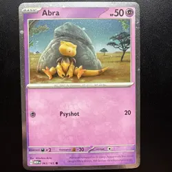 FREE SHIPPING Abra 063/165 - Pokemon TCG 151 Cosmos Holo Rare Card NM - Image 1