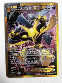 Alakazam EX XY Fates Collide Holo Pokemon Card 125/124 Full Art Secret Rare - HP - Image 1