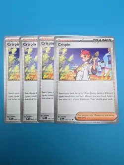 4x Crispin 105/131 Prismatic Evolutions Pokemon Playset x4 - Image 1