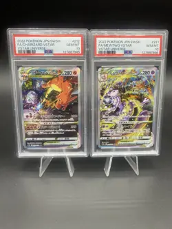 PSA 10 SEQUENTIAL SET Charizard 212/172 Mewtwo 221 SAR VSTAR Universe Pokemon - Image 1