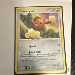 Pokemon Buneary Promo DP06 Diamond and Pearl Holo 50HP 2007 - Image 1