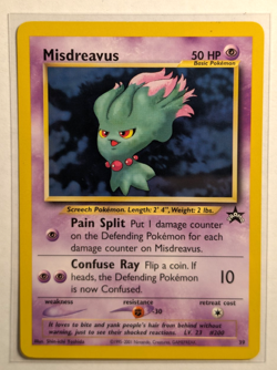 Misdreavus #39 WOTC Black Star Promo Pokemon TCG 1999 LP - Image 1
