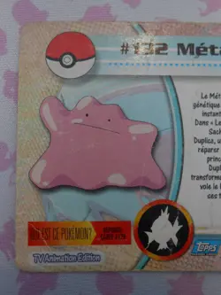 METAMORPH #132 - TOPPS TV ANIMATION EDITION 1999 - CARTE POKEMON - BON ETAT - Image 5