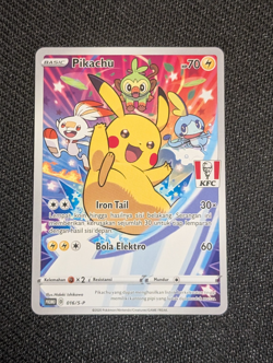 Pikachu KFC Promo 016/S-P Galar Full Art Pokemon TCG Indonesia Exclusive - Image 1