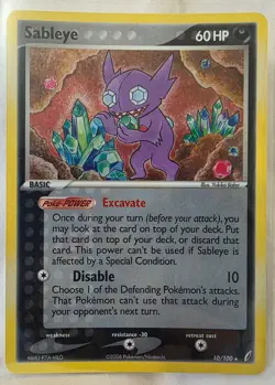 2006 Pokemon EX Crystal Guardians Sableye-Holo #10/100 - Image 1