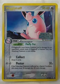 2006 Pokemon EX Crystal Guardians Wigglytuff-Reverse Foil #13/100 - Image 1