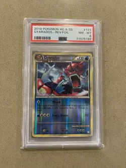 2010 - POKEMON HEART GOLD & SOUL SILVER - 123/123 - GYARADOS - Rev Foil - PSA 8 - Image 1