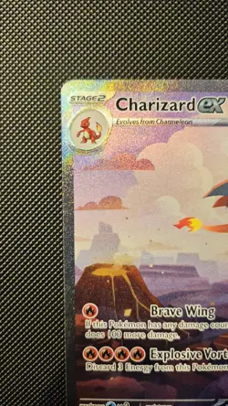 Pokemon TCG Charizard EX 199/165 Scarlet & Violet 151 English LP condition - Image 2