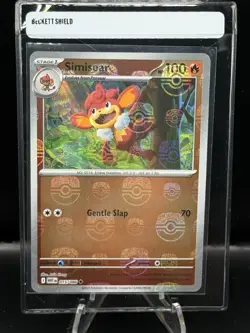 Pokemon Simisear Masterball Holo 015/086 White Flare English - Image 1