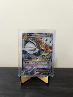 Pokemon Cards M Mewtwo EX 63/162 BREAKthrough Holo Rare EX NM - Image 1