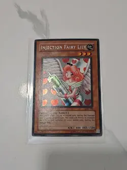 Yugioh Injection Fairy Lily LOD-100 Secret Rare LP - Image 1