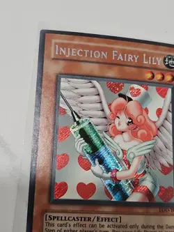 Yugioh Injection Fairy Lily LOD-100 Secret Rare LP - Image 4