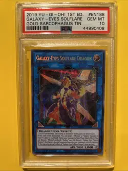 YuGiOh GALAXY-EYES SOLFLARE DRAGON #MP19-EN188🔥PSA 10🔥1st ED-2019 SECRET RARE - Image 3