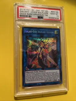 YuGiOh GALAXY-EYES SOLFLARE DRAGON #MP19-EN188🔥PSA 10🔥1st ED-2019 SECRET RARE - Image 5