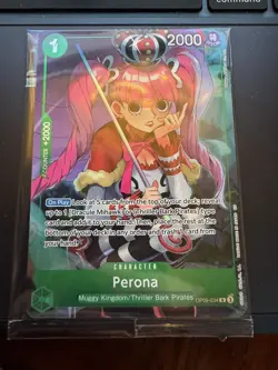 Perona (Illustration Box Vol.4) OP09-034 One Piece Promotion Cards Foil SEALED - Image 1