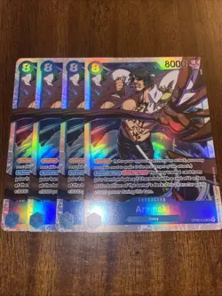 ONE PIECE CCG WINGS OF THE CAPTAIN 4x ARAMAKI OP06-043 SR PLAYSET - Image 1