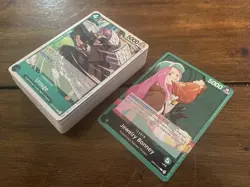 Jewelry Bonney Green Supernova OP12 Complete Deck One Piece TCG Ready To Play - Image 1