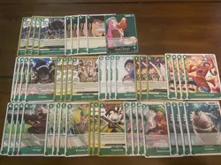 Jewelry Bonney Green Supernova OP12 Complete Deck One Piece TCG Ready To Play - Image 2