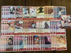 Silvers Rayleigh Red OP12 Complete Deck - One Piece TCG Ready To Play - Image 2