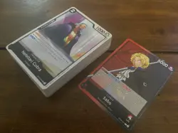 Sabo Red Black OP12 Complete Deck - One Piece TCG Ready To Play - Image 1