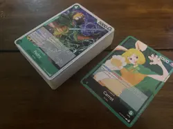 Carrot Green Minks OP12 Complete Deck - One Piece TCG Ready To Play - Image 1