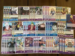 Sanji Blue Purple Straw hat OP12 Complete Deck - One Piece TCG Ready To Play - Image 2