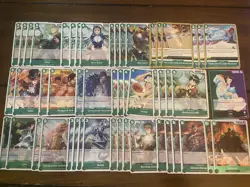Lim Green Purple Odyssey OP12 Complete Deck - One Piece TCG Ready To Play - Image 2