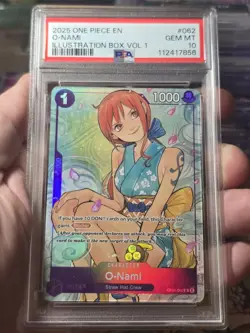 O-Nami Illustration Box PSA 10 Vol. 1 Promo OP05-062 One Piece English Foil - Image 2