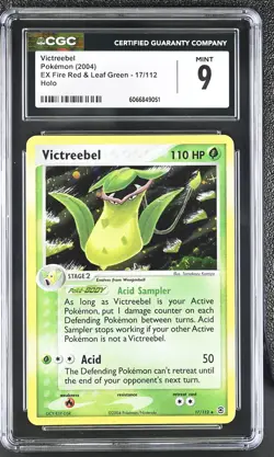 CGC 9 MINT Victreebel 2004 EX Fire Red & Leaf Green 17/112 Holo Pokemon Card - Image 1