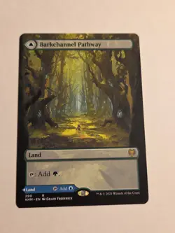 Barkchannel Pathway / Tidechannel Pathway (Borderles) X1 KHM MTG Kaldheim - Image 1