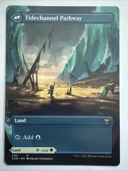 MTG - NM - Barkchannel Pathway Tide channel Pathway - Borderless - Kaldheim - Image 1