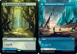 1x Barkchannel Pathway - Borderless Light Play MTG Magic - Kid Icarus - - Image 1