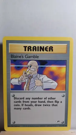 Blaine's Gamble [LP] - Pokemon TCG Gym Heroes 121/132 [Common] - Image 1