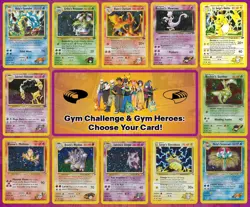 Pokemon Gym Challenge & Gym Heroes: Choose Your Card - 100% Authentic | WOTC - Image 1