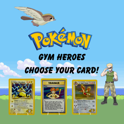 Pokemon Gym Heroes: Choose Your Card - 1st Edition & Unlimited - LP/NM WOTC 2000 - Image 1