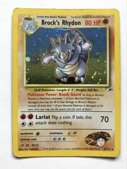 Pokemon Cards Gym Heroes - 2000 - Rare - Holo - Nr Mint - You Choose - /132 - Image 2