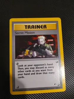 Secret Mission 118/132 2000 Gym Heroes Pokemon Card Vintage WOTC Trainer NM/LP - Image 1