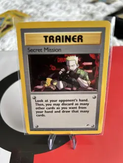 Pokemon Trainer Card Secret Mission 118/132 Gym Heroes WOTC - Image 1