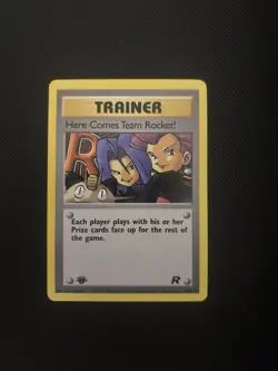 Pokemon Card Here Comes Team Rocket 71/82 Team Rocket Trainer Rare 1st Ed NM - Image 1